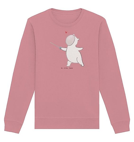 Mr. & Mrs. Panda Longpullover Größe XL Panda Fechten - Canyon Pink - Gesche günstig online kaufen