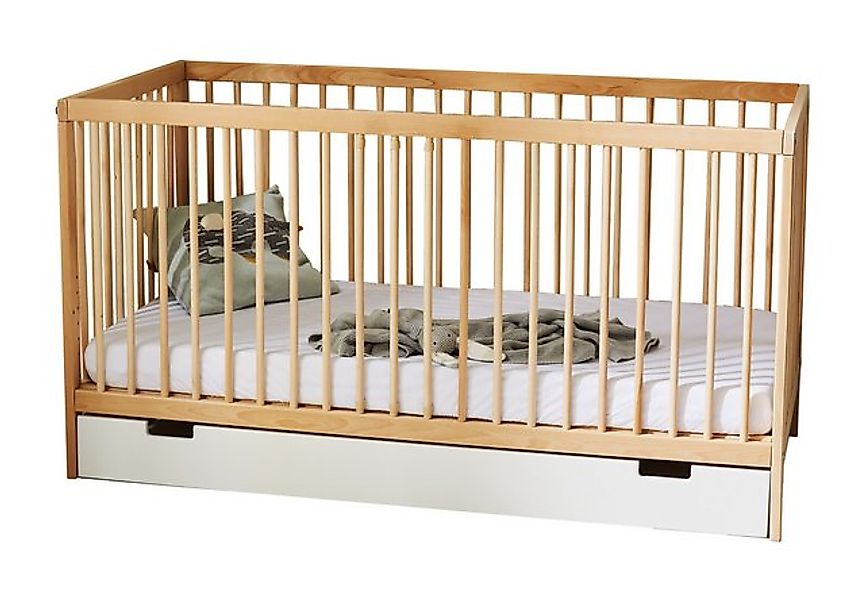 Kids Collective Babybett Kinderbett Gitterbett 60x120 und 70x140 cm höhenve günstig online kaufen