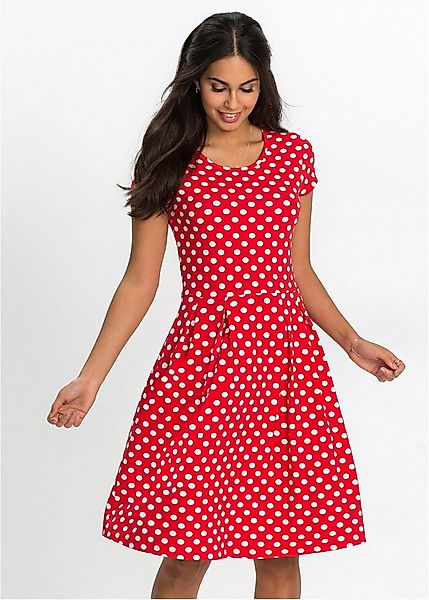 bonprix Jerseykleid (1-tlg) für sommerliche Tage, aus Viskose-Mix, ausgeste günstig online kaufen