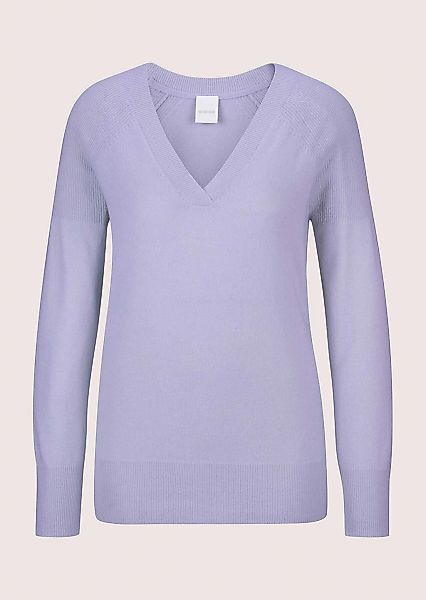 MADELEINE Longpullover "Pullover Kaschmirpullover mit V-Ausschnitt" Edles M günstig online kaufen