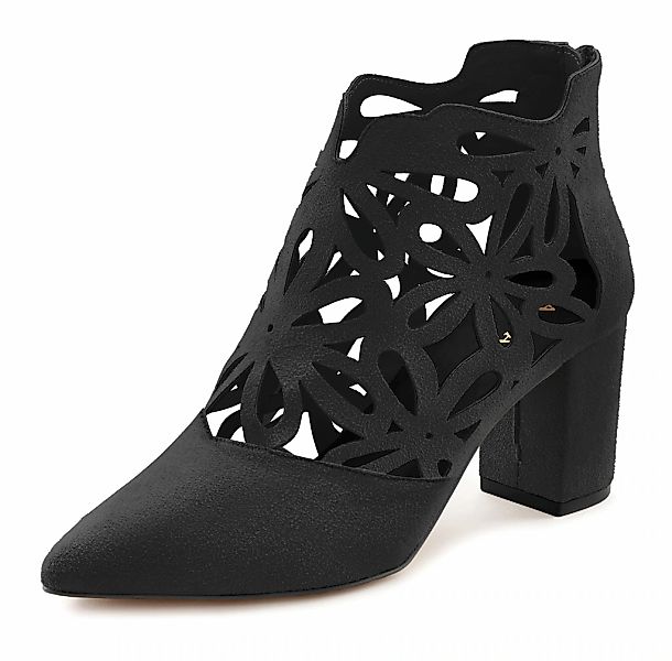 LASCANA High-Heel-Stiefelette, mit femininer Spitze und Blockabsatz, Ankle günstig online kaufen