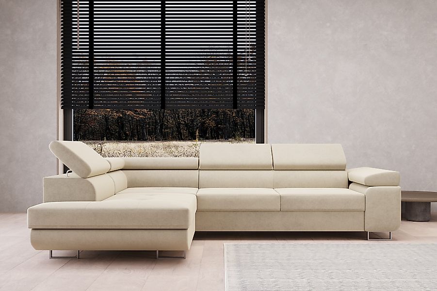 MOEBLO Ecksofa BUZZ L, mit Schlaffunktion, günstig online kaufen