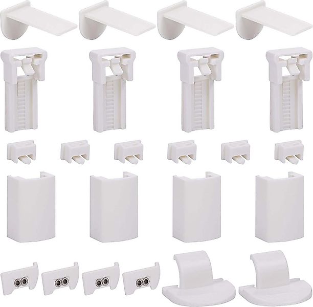 Coonoor Sichtschutzzüge Montagezubehör-Set Klemmträger Plissee, Ohne Bohren günstig online kaufen