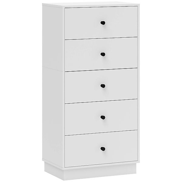 HOMCOM Kommode Spanplatte 47L x 29B x 95H cm Weiß günstig online kaufen