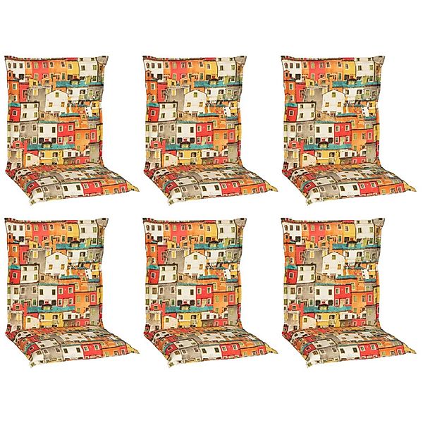 Beo Sitzauflage Niedriglehner Tours 6er Set mit Hausdesign günstig online kaufen
