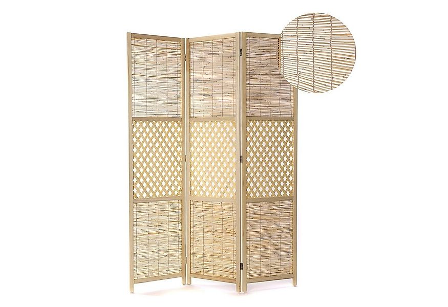CREEDWOOD Paravent RAUMTEILER AMBIENTE, 3-teilig, Bambus, Schilf, Natur Par günstig online kaufen