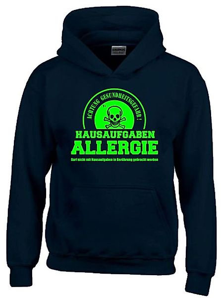 coole-fun-t-shirts Hoodie Hausaufgabenallergie Hoodie Sweatshirt mit günstig online kaufen