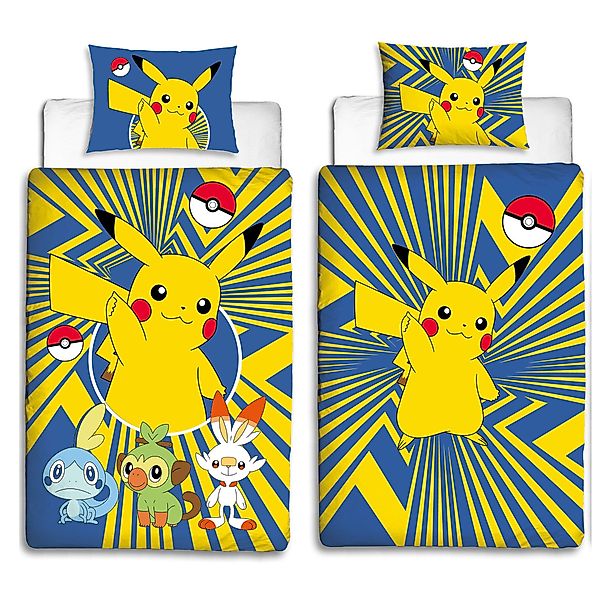 BERONAGE Kinderbettwäsche Pokémon Pikatchu Go Bettwäsche günstig online kaufen