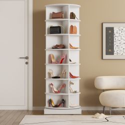 IDEASY Schuhschrank Drehschuhschrank Grau 7-stufig für günstig online kaufen