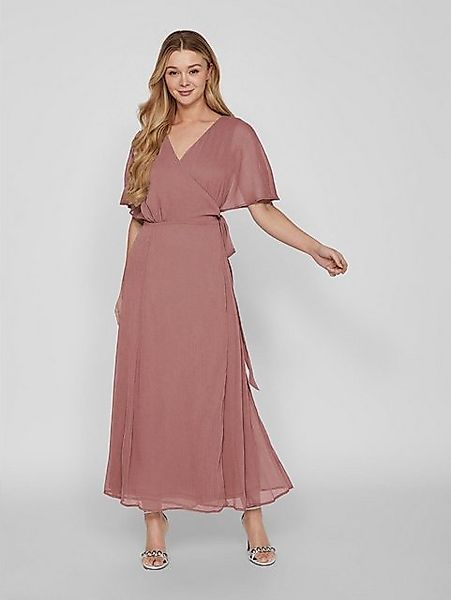 Vila Shirtkleid Elegantes Wickelkleid mit Gürtel günstig online kaufen