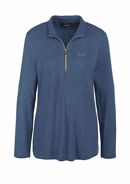 GOLDNER Strickpullover "Kurzgröße Flauschiges Shirt mit Stehbund" Ohne günstig online kaufen