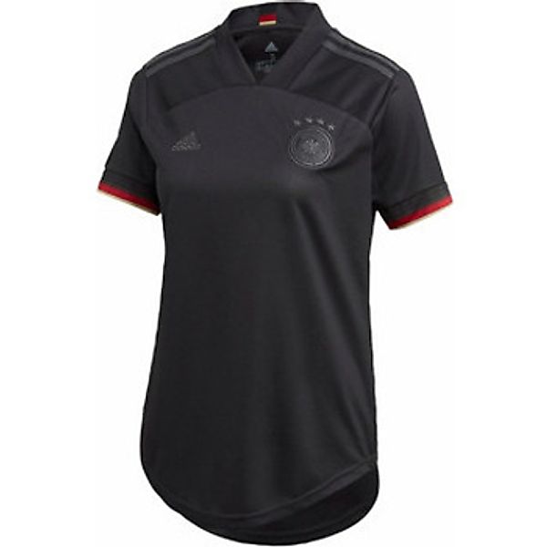 adidas  T-Shirt V-Kragen T-Shirt für Damen in schwarz günstig online kaufen