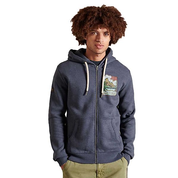 Superdry Heritage Mountain Sweatshirt Mit Durchgehendem Reißverschluss XL E günstig online kaufen