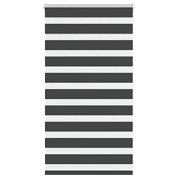 vidaXL Doppelrollo Schwarz 85x100 cm Stoffbreite 80,9 cm Polyester 4014206 günstig online kaufen