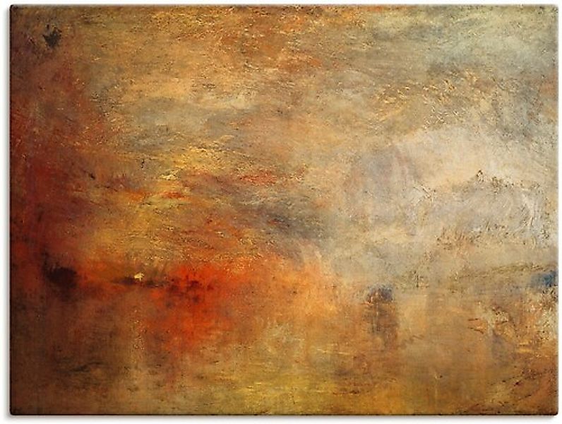 Artland Leinwandbild »Sonnenuntergang über einem See. 1840« Gewässer 1 Stk. günstig online kaufen