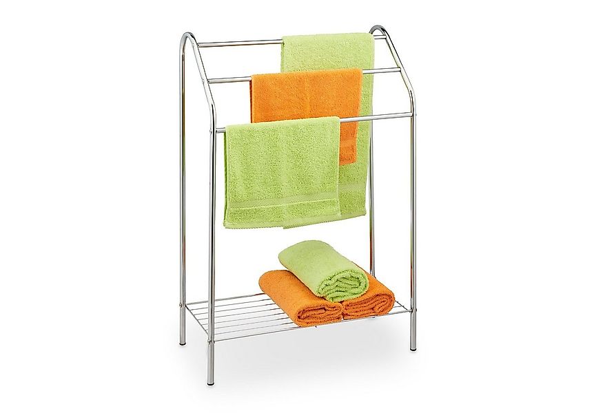 relaxdays Handtuchständer 3 armiger Handtuchständer mit Ablage günstig online kaufen