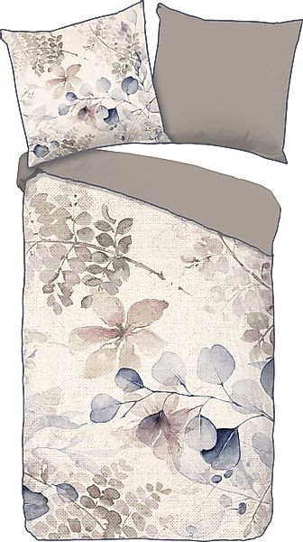 Descanso Wendebettwäsche »Fivien« 2 Stk. tlg. Baumwolle, Satin, 135x200, Bi günstig online kaufen