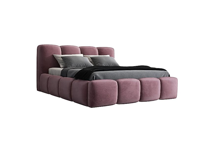 A&J MöbelLand GmbH Polsterbett DANA mit Matratze, Lattenrost und Bettkasten günstig online kaufen