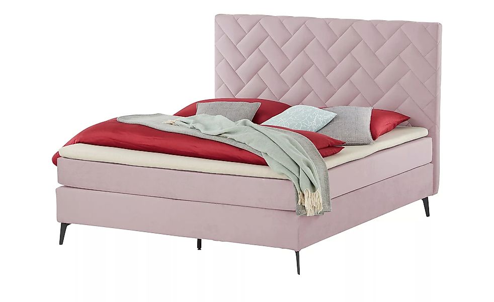 SKAGEN BEDS Boxspringbett  Weave ¦ rosa/pink ¦ Maße (cm): B: 180 H: 122 Bet günstig online kaufen