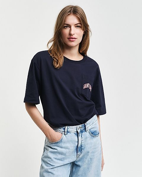 Gant T-Shirt POCKET GRAPHIC TSHIRT Grafische günstig online kaufen