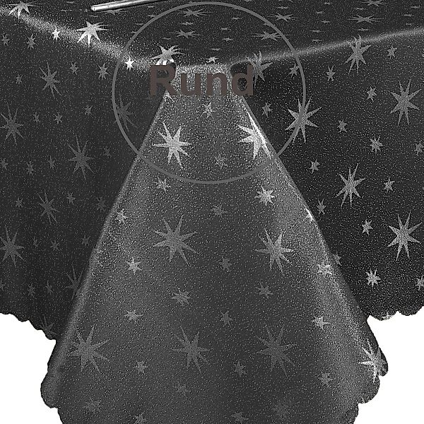 Brilliant Tischdecke Lurex Sterne rund 135 günstig online kaufen