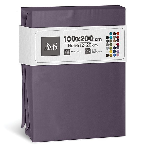 BETTWAESCHE-MIT-STIL Spannbettlaken Mako Satin Spannbettlaken, Matratzenhöh günstig online kaufen