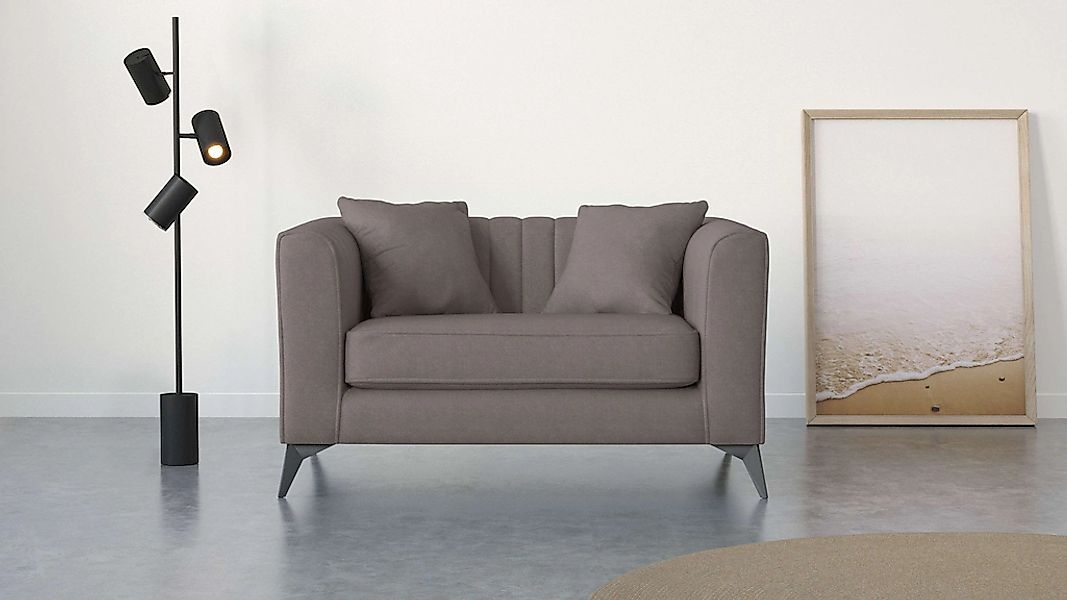 Home affaire Loveseat "MATTHEW Loungesessel, Maße B/T/H: 130/86/74 cm" incl günstig online kaufen