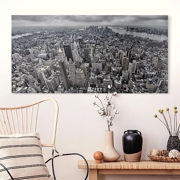 Leinwandbild New York - Querformat Blick über Manhattan günstig online kaufen