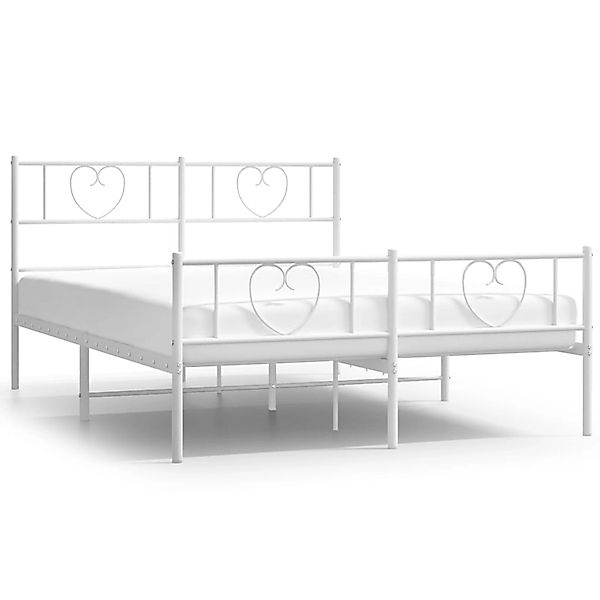 vidaXL Bett Bettgestell mit Kopf- und günstig online kaufen