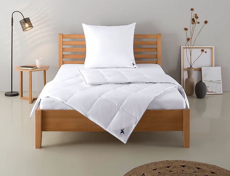 Älgdröm Daunenbettdecke + Kopfkissen "Lodiken, Bettdecke 135x200 cm, 155x22 günstig online kaufen