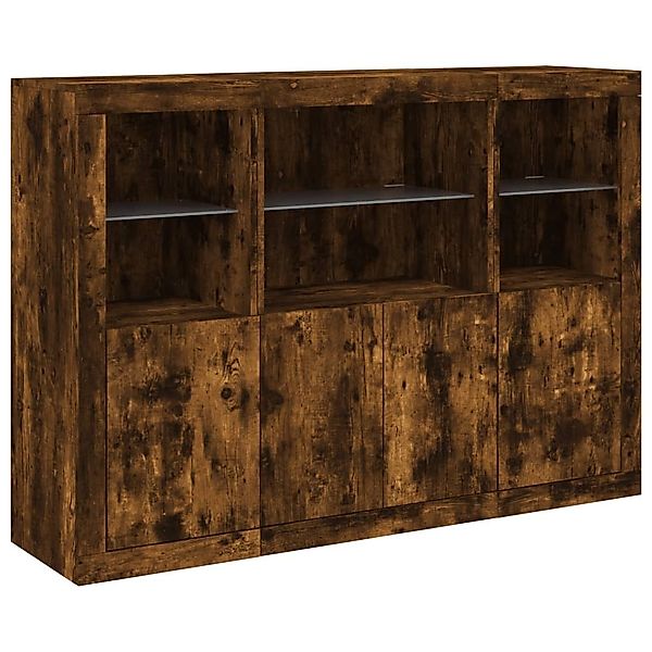 vidaXL Sideboard Sideboards mit LED-Leuchten 3 günstig online kaufen
