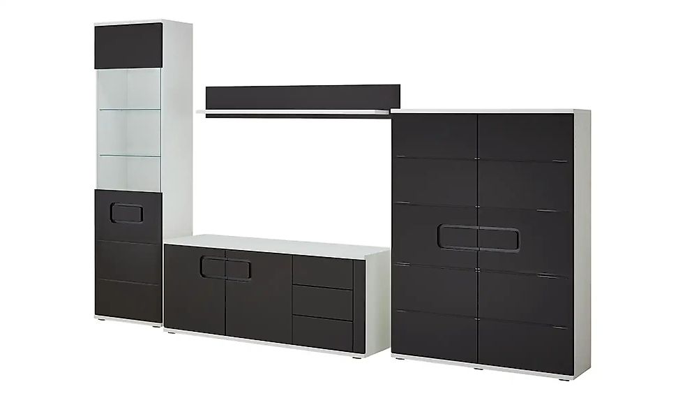uno Wohnwand  Talia ¦ schwarz ¦ Maße (cm): B: 320 H: 207 T: 48.0 Kommoden & günstig online kaufen