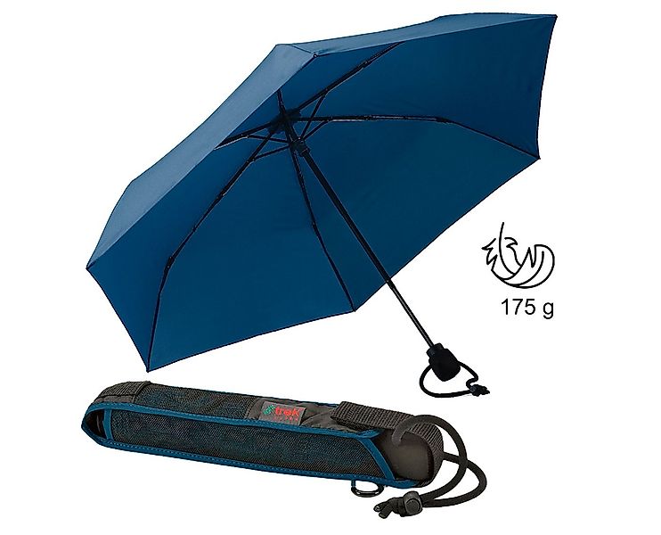EuroSCHIRM® Taschenregenschirm light trek® ultra, marine, besonders leicht, günstig online kaufen