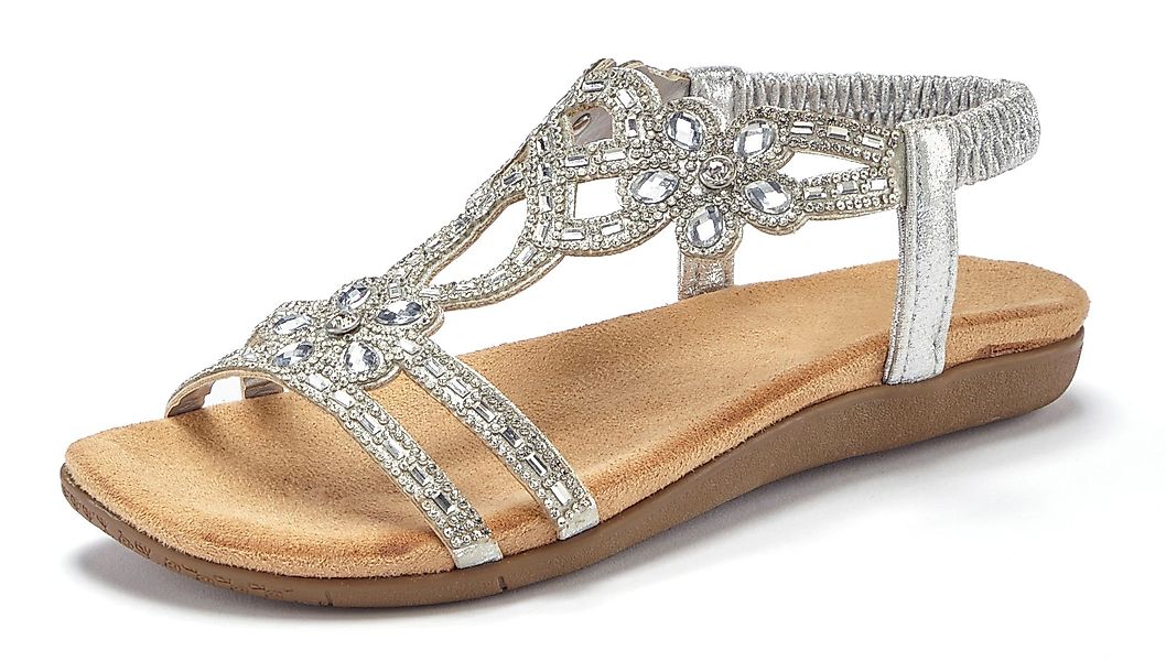 Vivance Sandale "Sommerschuh", Sandalette, Sommerschuh mit elastischen Riem günstig online kaufen
