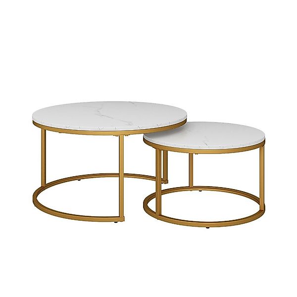 Vicco Couchtisch Montreal, Weiß/Gold, 77 x günstig online kaufen