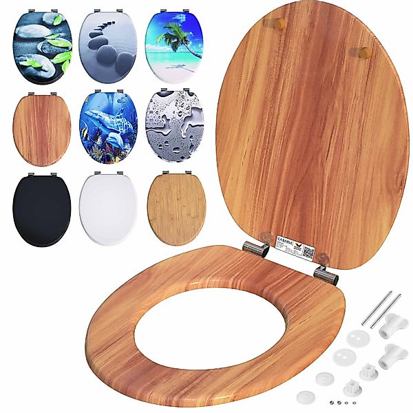Casaria WC-Sitz, Doppelte Absenkautomatik MDF Holz günstig online kaufen