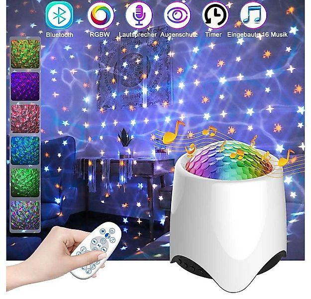 Rosnek LED Nachtlicht Bluetooth, Galaxie Starry, Lautsprecher, Geschenke fü günstig online kaufen