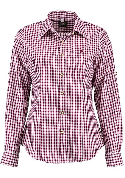 OS Trachten Trachtenbluse Qorru Taillierte Langarmbluse günstig online kaufen