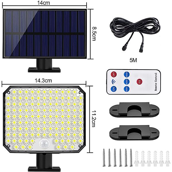 Sunicol LED Solarleuchte für Außen, 118 günstig online kaufen