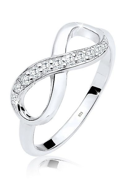 Elli Fingerring Zirkonia Weiß Schmuck Geschenk 925 Sterling Silber, Infinit günstig online kaufen