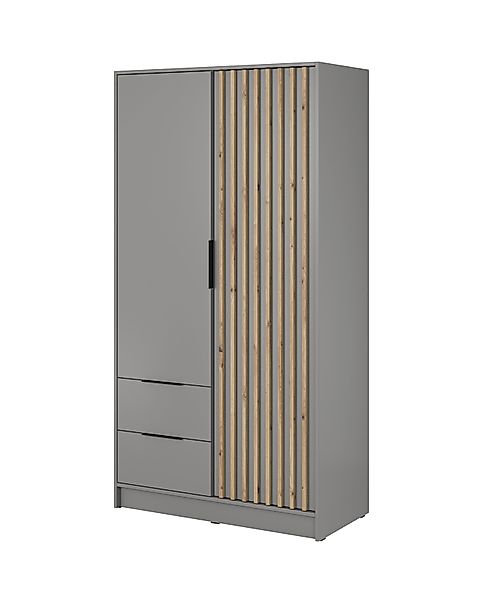 Compleo Kleiderschrank LISA Drehtürenschrank mit Lamellen, günstig online kaufen