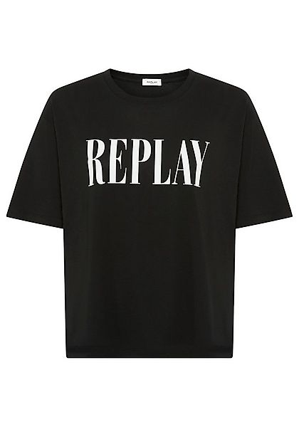 Replay T-Shirt aus Baumwolle, Rundhals günstig online kaufen