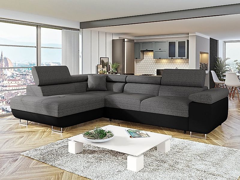 MIRJAN24 Ecksofa Torezio, mit Bettkasten und Schlaffunktion, Einstellbare K günstig online kaufen