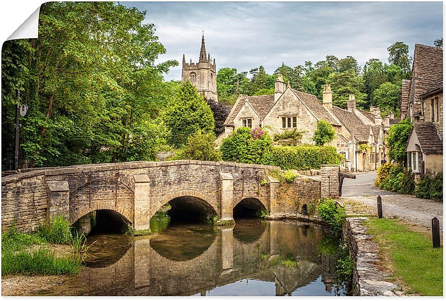 Artland Wandbild Dorf Castle Combe, Wiltshire, günstig online kaufen