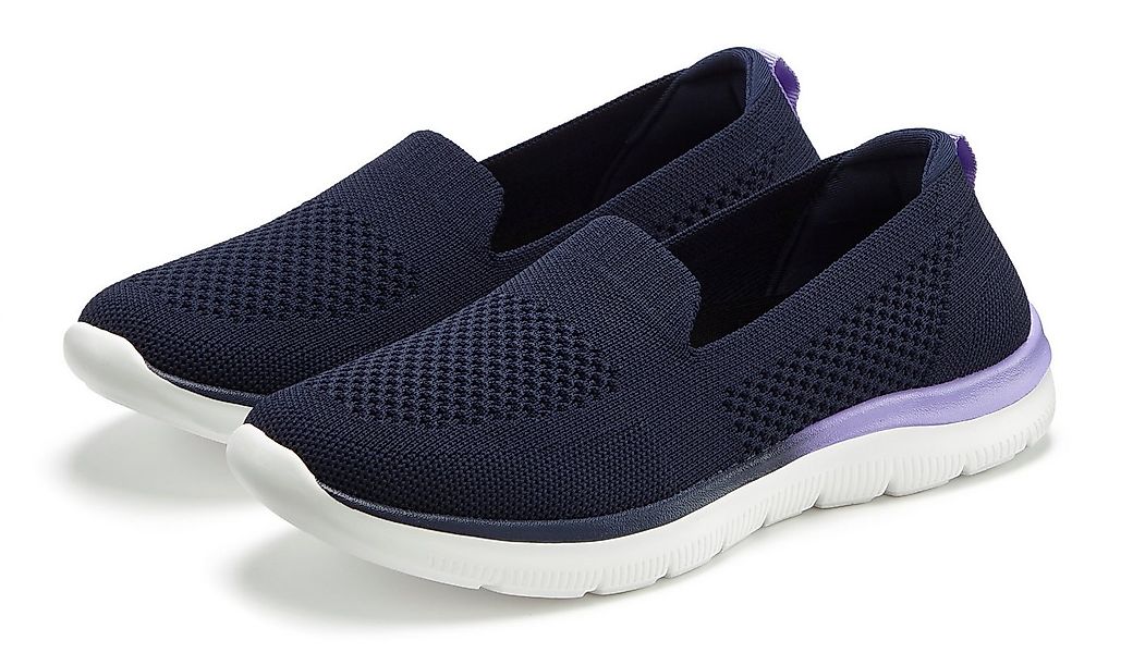 LASCANA Halbschuh, Sneaker, Slip-On-Sneaker, Slipper aus bequemen Textil-Ma günstig online kaufen