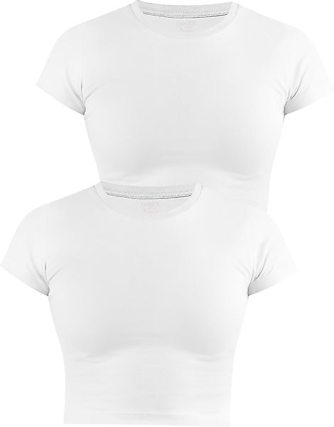 Janice Kurzarmshirt 2 x Damen crop günstig online kaufen