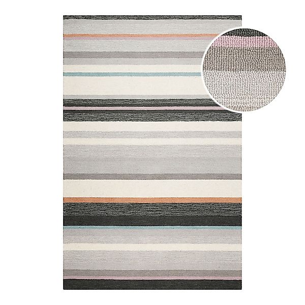 Wecon home Teppich "Sally" rechteckig 7 mm Höhe handgefertigt, gestreift, p günstig online kaufen
