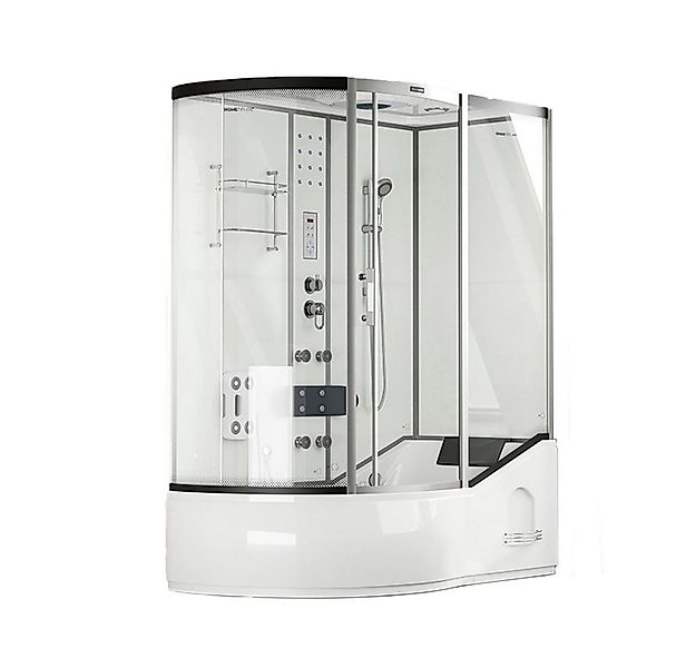 HOME DELUXE Eckdusche Duschkabine ALLIN 2IN1 - Weiß Links, BxT: 170x90 cm, günstig online kaufen