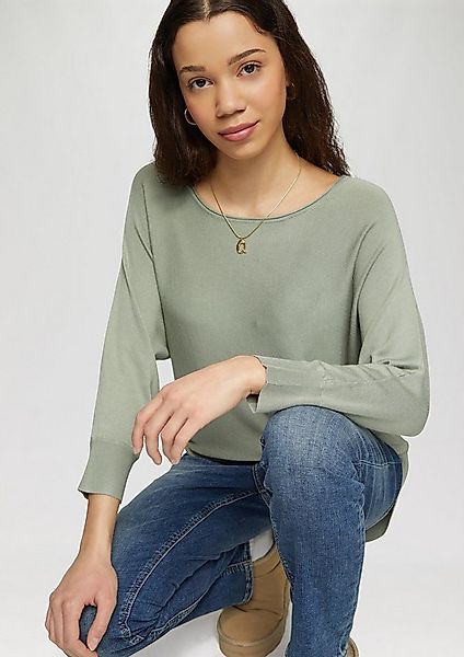 QS Longpullover Strickpullover Strickpullover aus Viskosemix günstig online kaufen