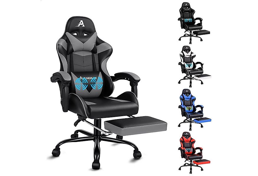 ALFORDSON Gaming-Stuhl Ergonomischer Racing Gaming-Bürostuhl, neigbar und h günstig online kaufen